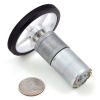 Pololu 60x8mm wheel on a Pololu 25D mm metal gearmotor. (SKU: POLOLU-1576 Image 2)