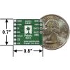 Breakout Board for microSD Card bottom view with dimensions. (SKU: POLOLU-2597 Image 3)