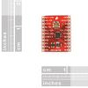 Breakout Board for SC16IS750 I2C/SPI-to-UART IC (BOB-09981) Image 2