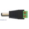DC barrel plug to 2-pin terminal block adapter. (SKU: POLOLU-2448 Image 3)