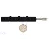 Force-sensing linear potentiometer (4 FSLP strip) with a US quarter for size reference. (SKU: POLOLU-2730 Image 2)