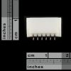 JST SH Horizontal 6-Pin Connector - SMD (PRT-10210) Image 2