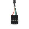 Panel Mount USB to 4-pin Female Header Cable - 6 foot (CAB-10177) Image 3