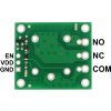 Pinout of Pololu basic SPDT relay carrier for sugar cube relays. (SKU: POLOLU-2479 Image 2)