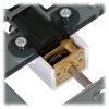 Pololu micro metal gearmotor bracket extended with micro metal gearmotor. (SKU: POLOLU-1089 Image 3)