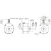 Dimensions (in mm) of the Sanyo 42mm pancake stepper motors. (SKU: POLOLU-2298 Image 2)