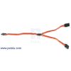 12 inch (300 mm) RC servo extension Y-cable (single female to double male). (SKU: POLOLU-788 Image 2)