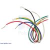 6-lead unipolar/bipolar stepper motor wires are terminated with bare leads. (SKU: POLOLU-1473 Image 3)