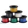 Assorted colors of stranded wire (available in various gauges- 26 AWG spools shown). (SKU: POLOLU-2650 Image 2)