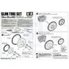 Instructions for Tamiya 70193 Slim Tire Set. (SKU: POLOLU-1686 Image 3)