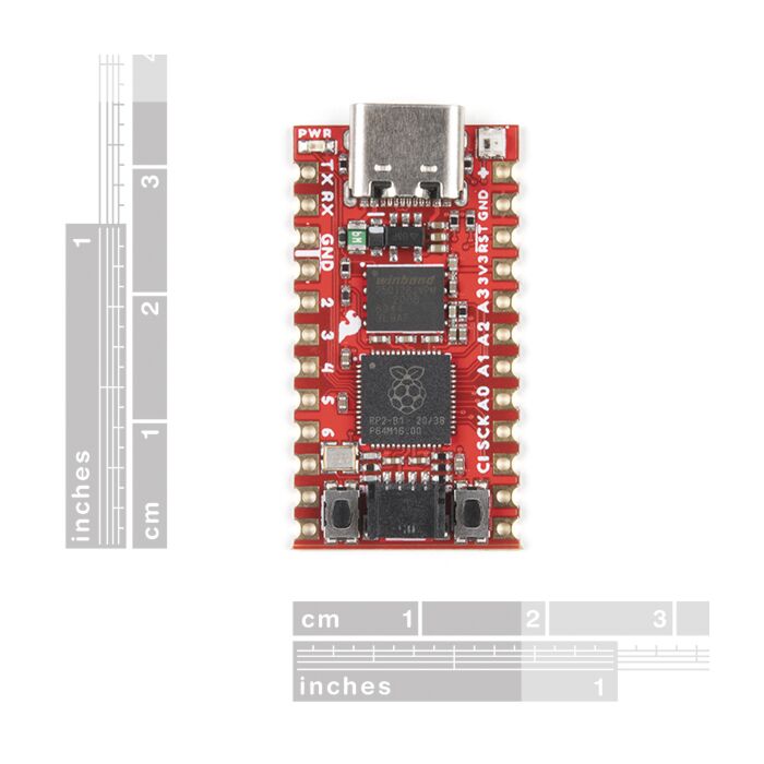 SparkFun Pro Micro - RP2040 - Dual Cortex M0+ プロセッサー - 30 プログラム可能なIO 拡張周辺機器サポート - タイマー4つのアラーム付き - MicroPython - C/