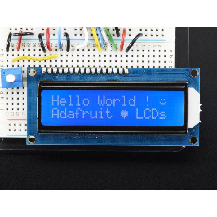 Standard LCD 16x2 + extras - white on blue | Buy in Australia
