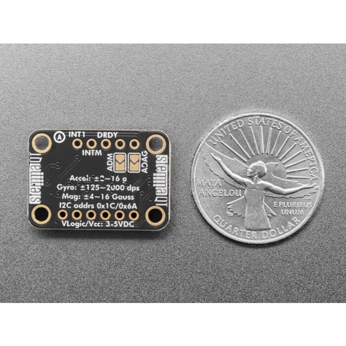 Adafruit LSM6DSOX + LIS3MDL - Precision 9 DoF IMU - STEMMA QT