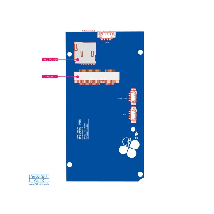 86Duino One - an embedded platform based on Vortex86EX SoC (Seeed