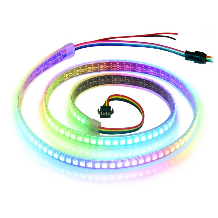 144/m SK6812 Digital RGB Side Emitting LED Light Strip, 5V, 1m Reel