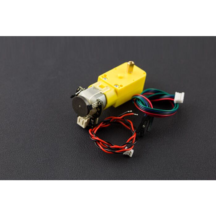 Micro DC Geared Motor w/Encoder-SJ01 (6V 160RPM 120:1) | DFRobot 