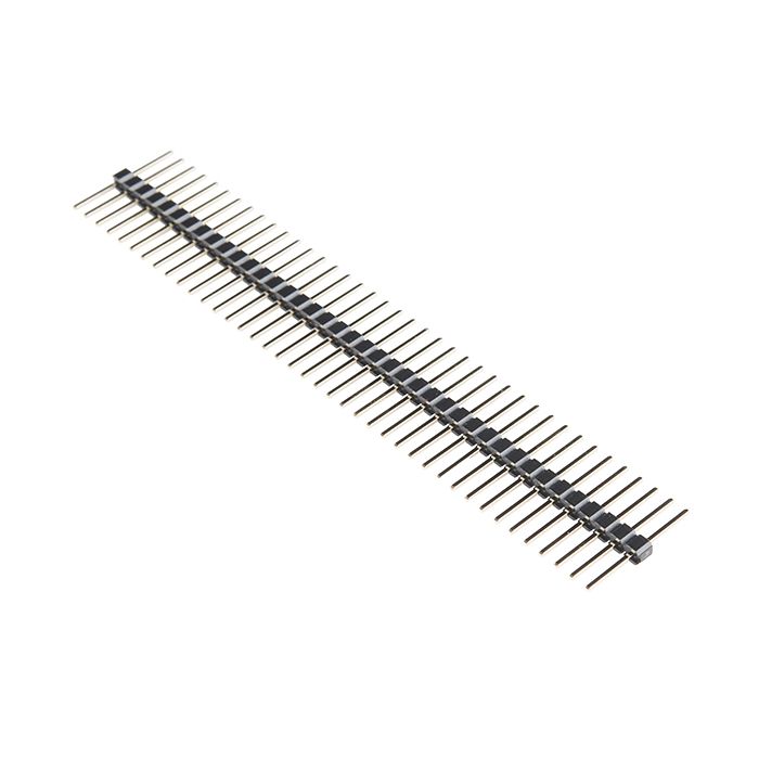 Header - 40-pin Male (Long Centered, PTH, 0.1