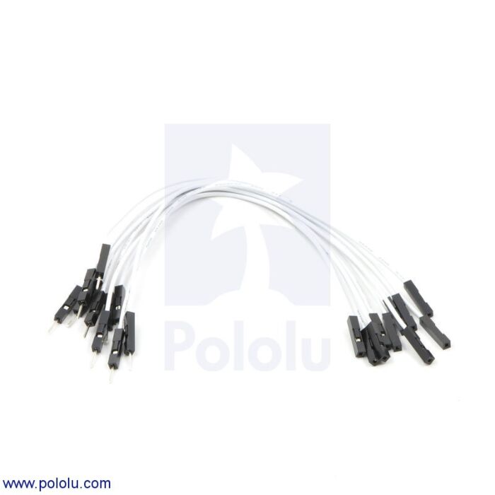 Pololu - Ribbon Cable Premium Jumper Wires 10-Color M-F 3 (7.5 cm)