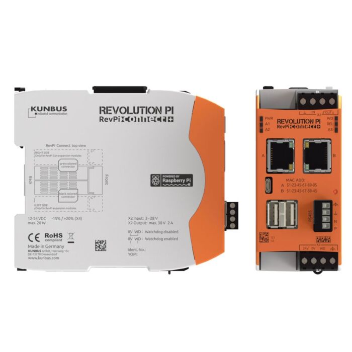 RevPi Connect+ - powered by Raspberry Pi Compute Module 3+ – 32GB