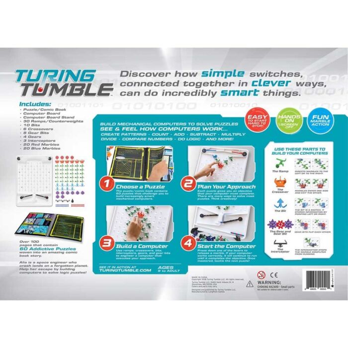 Example of a computer built on the Turing Tumble