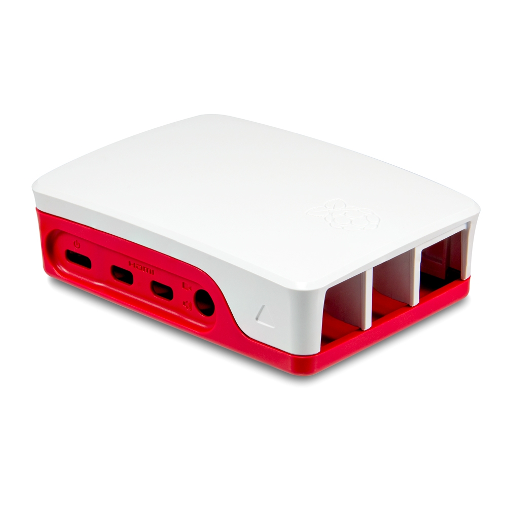 Afbestille Gentagen flåde Raspberry Pi 4 Case, Red/White (Official) | Core Electronics Australia