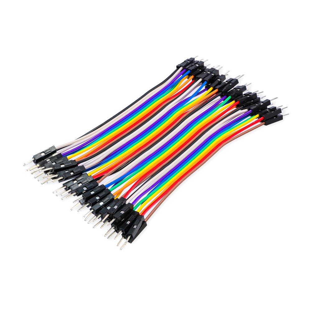 Jumper Wire 10cm Ribbon (M/M, 40pcs) | Core Electronics Australia