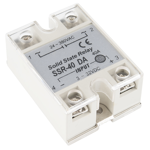 Hailege 2pcs SSR-60DA Solid State Relay Single Phase Semi-Conductor Relay Input 3-32V DC Output 24-380V AC 