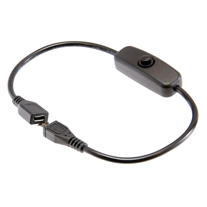 der ovre Bukser klint Micro B USB In-line Power Switch Cable (Female to Male) | Core Electronics  Australia