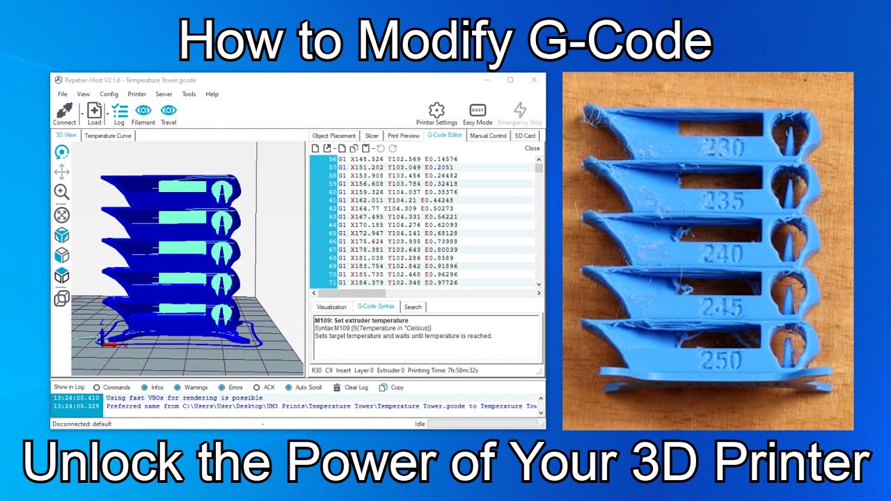 3D Printer What exactly is the G code that appears when 3d