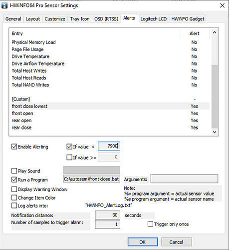 setting up the software settings