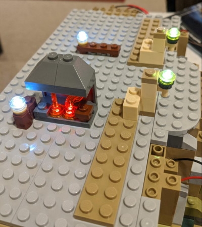 Few Alterations This image shows test fitting with a smaller section of the model