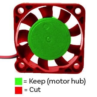 mini desk vacuum motor disassembly remove blades and shroud of fan to extract the motor