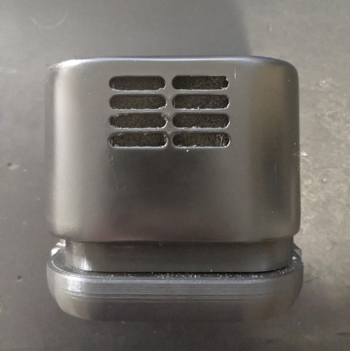 mini desk vacuum foam added to vent foam behind the vent, hides the wires and pico