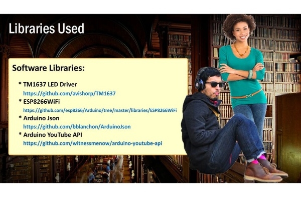 The libraries used to code the Youtube Notifier