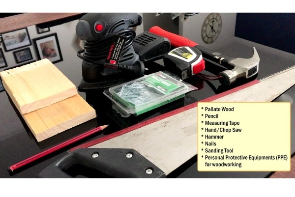 Woordworking tools required to build the Youtube Desktop Notifier