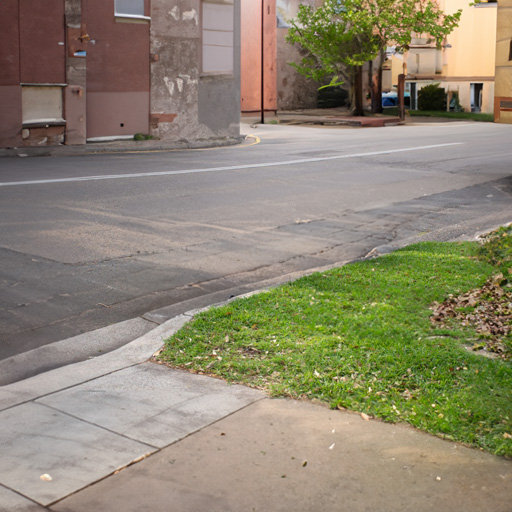 An image of a curb side with australian bins on it.