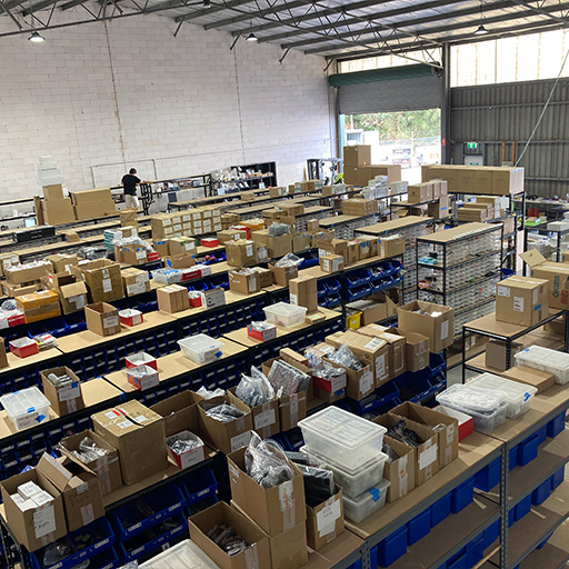 An image of the Core Electronics Warehouse.