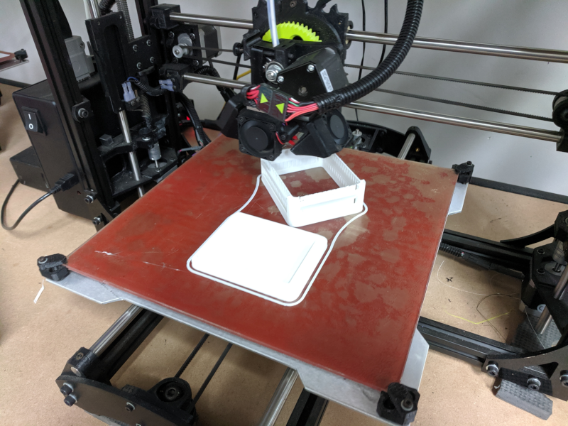 3d-print-of-weather-station-in-printer 3D Print of Weather Station in Printer