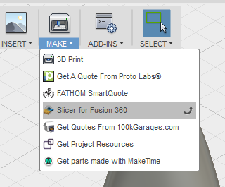 slicer for fusion 360 does not slice for thin sheet