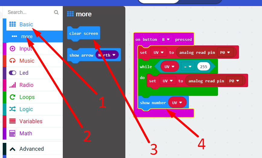 Light-and-UV-Makecode-microbit-step-21 Light-and-UV-Makecode-microbit-step-21