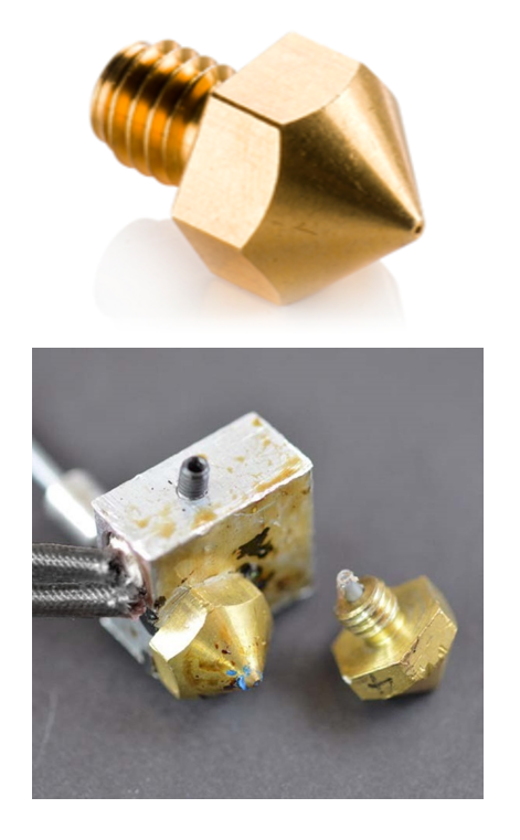 Clean and Blocked Nozzle Clean and Blocked Nozzle