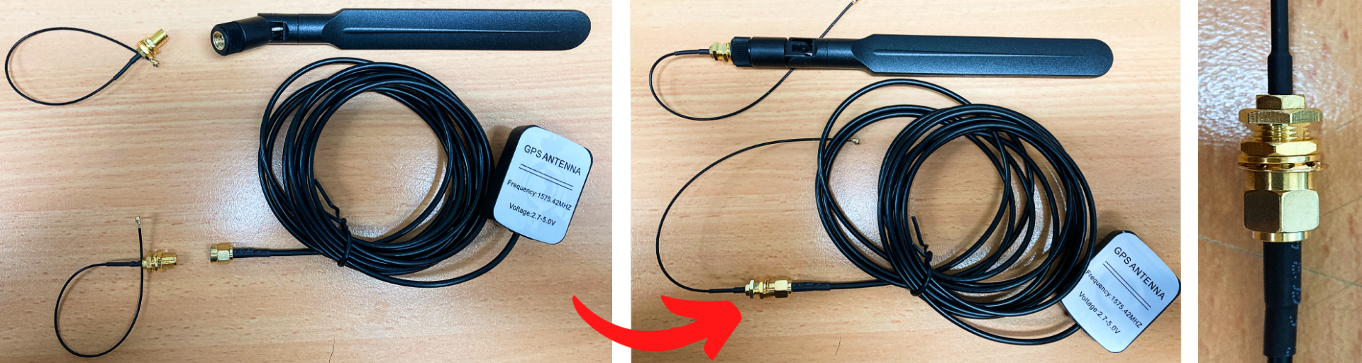 Connecting Antenor to UFL adapter