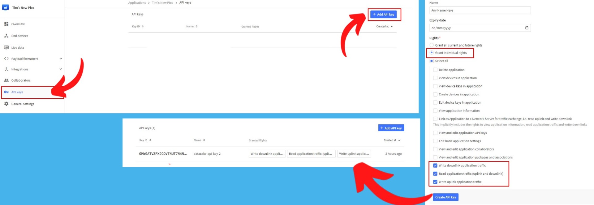 adding account to TTN