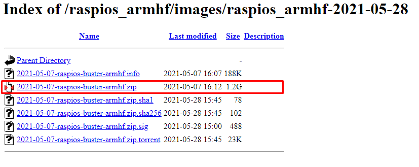 Raspberry Pi Image Download Location Highlighted in Red Raspberry Pi Image Download Location Highlighted in Red