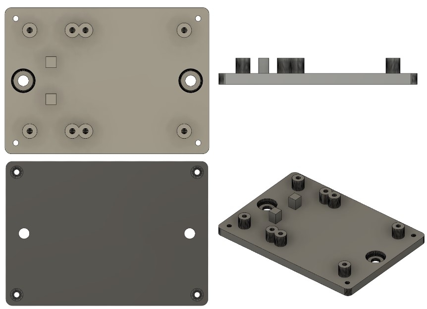 Bottom of Case with Wall Mounting Bottom of Case with Wall Mounting