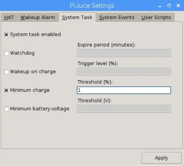 Setting Window for UPS Setting Window for UPS