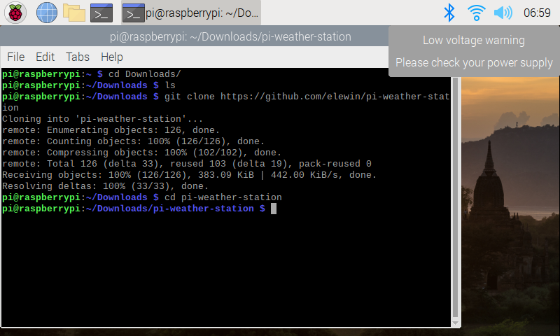 Raspberry Pi Rain Radar and Weather Display - Tutorial Australia