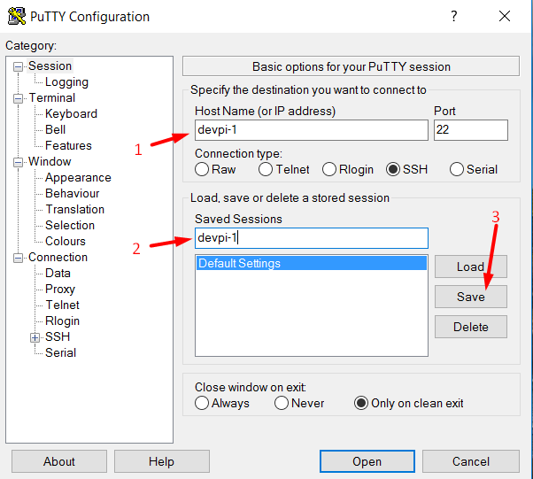 save-putty-session-details