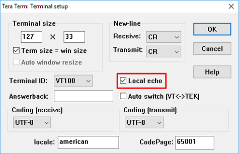 tera term serial macro examples