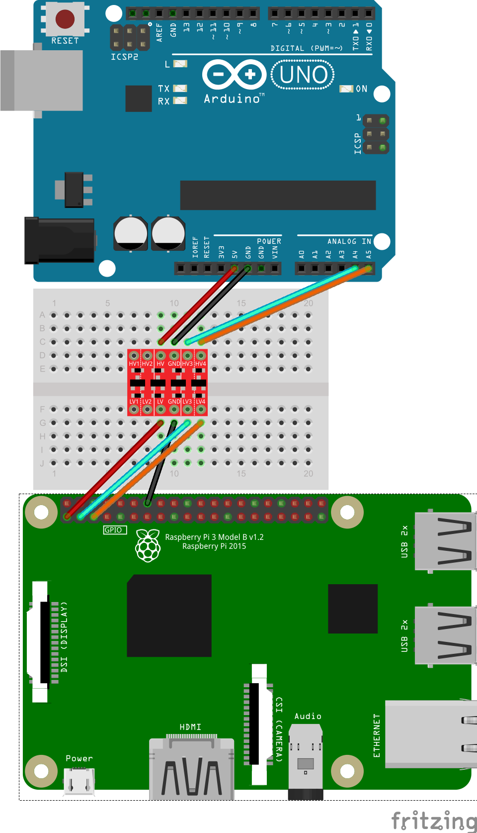 Level converter arduino схема